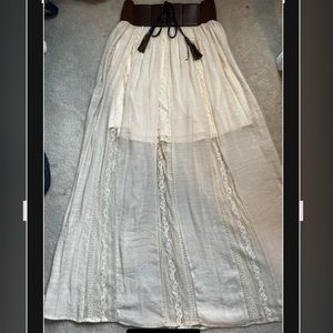 altar’d state off-white maxi skirt